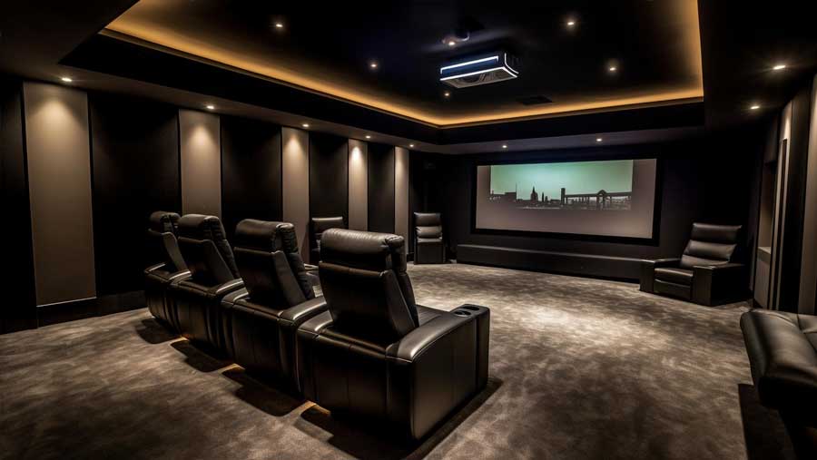 Home theater and smart lighting installation in Canton, GA