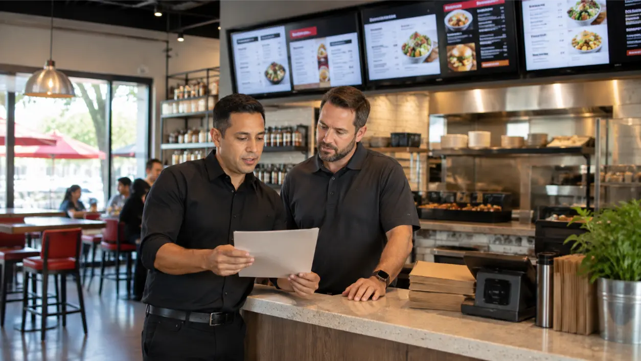 Fix digital menu board glare with better placement, brightness planning, viewing angles, readable type, stronger contrast, daylight testing, and restaurant AV troubleshooting.