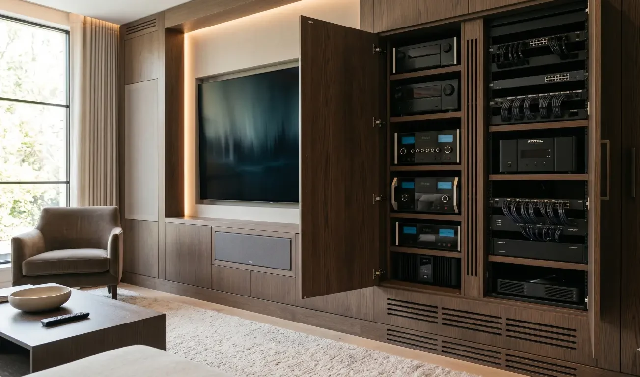 Learn how quiet AV system design prevents fan noise, heat buildup, and service issues when equipment is hidden in cabinets, or theater spaces.