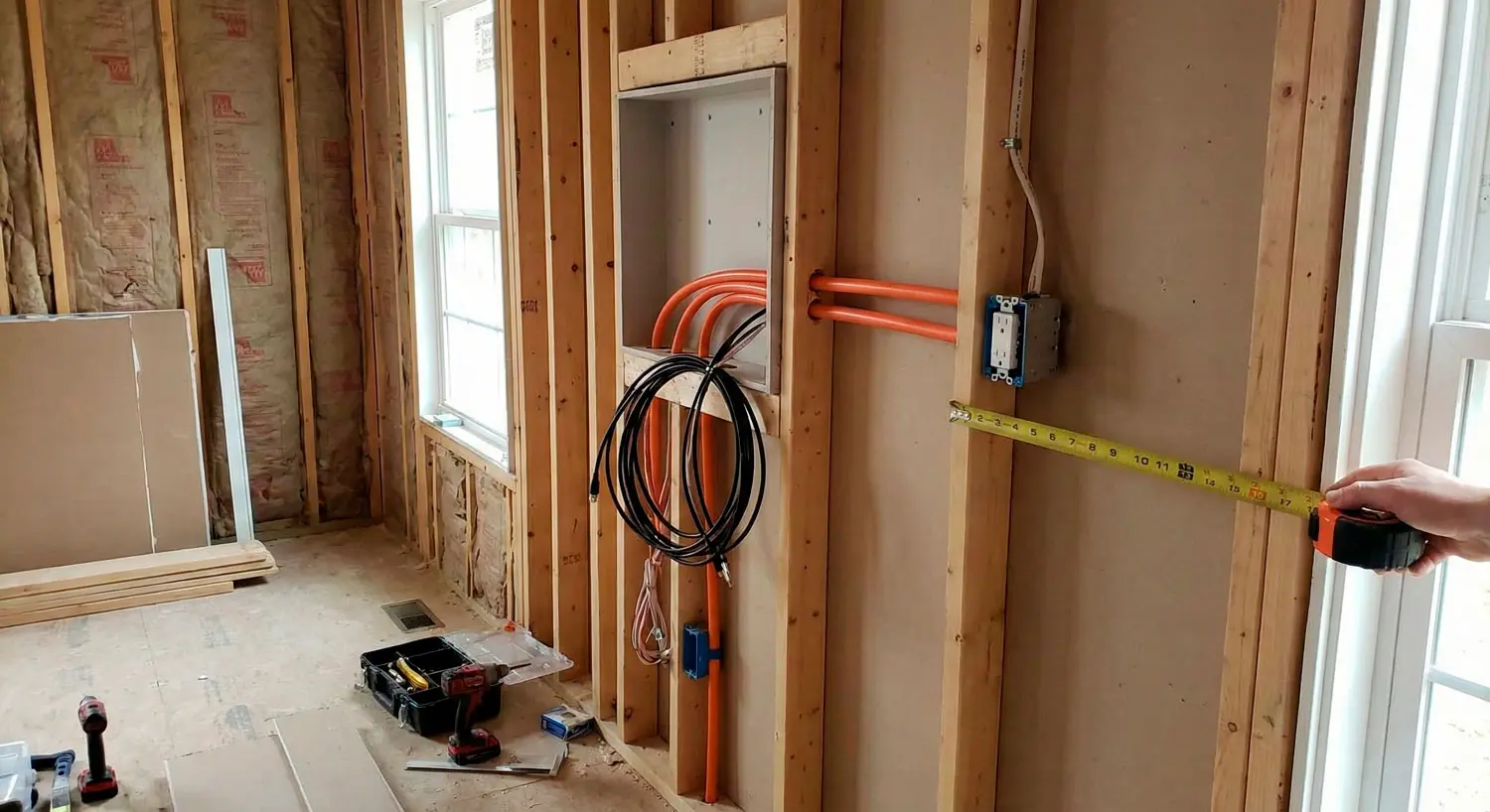 Prewire your wall mounted TV the right way: outlet placement, conduit, Ethernet, and a device plan—before drywall makes changes expensive.